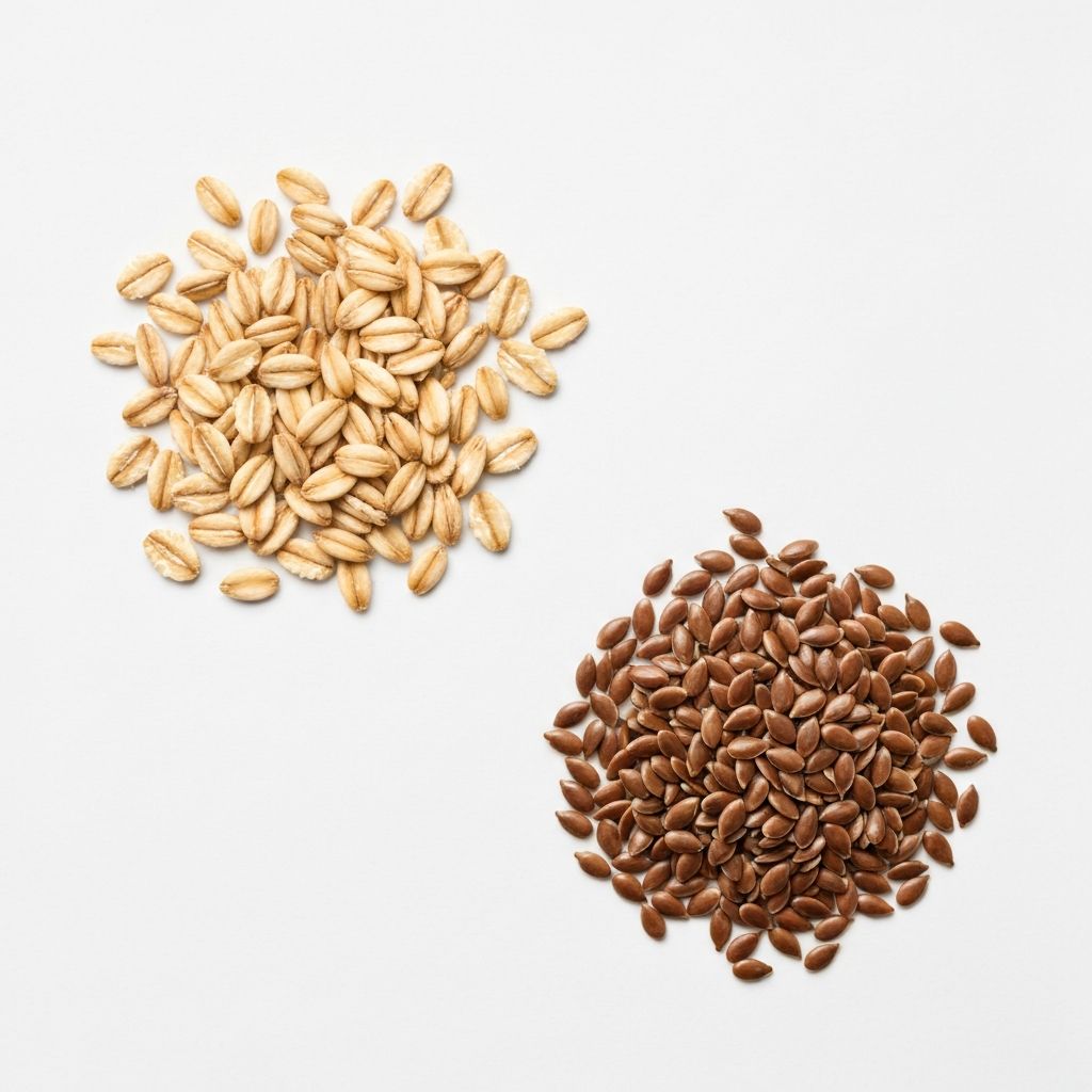 Whole grains and seeds containing silicon such as oats and flaxseeds